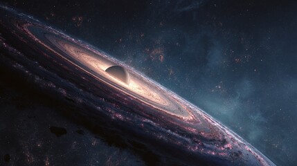 Photorealistic Outer Space with Stars and Nebula