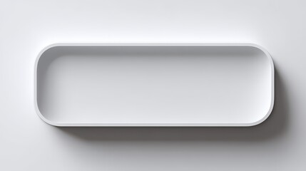 Minimalist white rectangular tray modern interior home decor clean environment top view aesthetic design inspiration