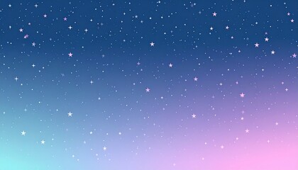 Obraz premium Minimalist starfield with soft pastel gradients blending into infinite space, dreamy and abstract atmosphere