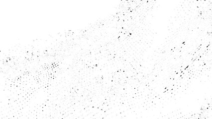 black and white dust noise dot grunge texture and safes ventage vector design and transparent background.  