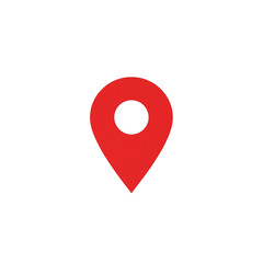 Red Location Pin for Map, Navigation and Global Positioning