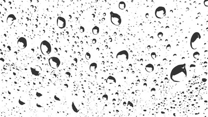 Waterdrop Dust and Scratched Textured Grunge white and black wall texture, Water drops on blue surface Overlay Texture, Distressed Vector Illustration. vector design transparent background.