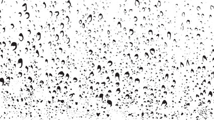 Rough black and white texture vector. Distressed overlay texture. Vector Illustration, water drop art texture featuring an abstract dot pattern. vector design transparent background 