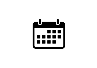 Minimalist Calendar Icon: Planning and Scheduling Symbol isolated on transparent background