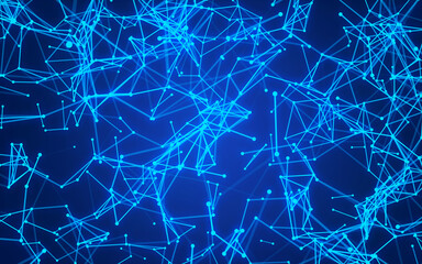 abstract digital background featuring glowing black plexus of interconnected points and lines. Represents big data, neural networks, and futuristic technology. Ideal for AI, blockchain
