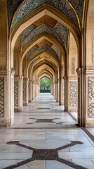 Obraz premium Ornate arched walkway, intricate design