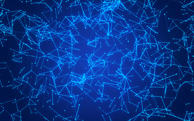  abstract digital background featuring glowing black plexus of interconnected points and lines. Represents big data, neural networks, and futuristic technology. Ideal for AI, blockchain