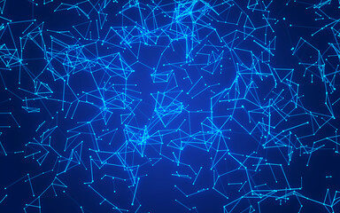 abstract digital background featuring glowing black plexus of interconnected points and lines. Represents big data, neural networks, and futuristic technology. Ideal for AI, blockchain
