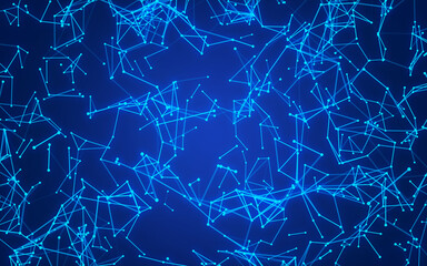 abstract digital background featuring glowing black plexus of interconnected points and lines. Represents big data, neural networks, and futuristic technology. Ideal for AI, blockchain