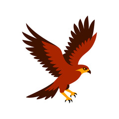 Obraz premium eagle with red ribbon