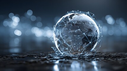 A global network sphere showcasing interconnectedness.