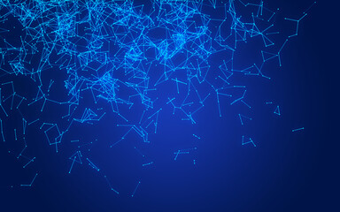  abstract digital background featuring glowing black plexus of interconnected points and lines. Represents big data, neural networks, and futuristic technology. Ideal for AI, blockchain