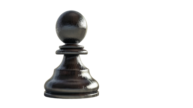 Pawn Advancing from Starting Square on white background - Powered by Adobe
