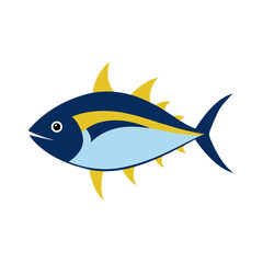 vector illustration of a fish
