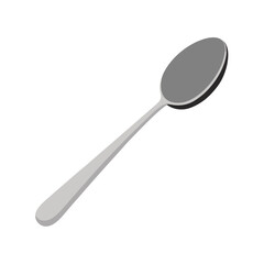 spoon on white background