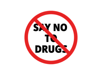 Prohibition Symbol Red Circle with Cross Graphic isolated on transparent background