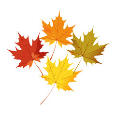 Fototapeta premium Psd Maple Leafs Trees Colours Vibrant Autumn Seasonal Cut Out Transparent Backgrounds