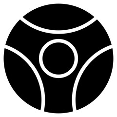 Medicine Ball  Icon Element For Design