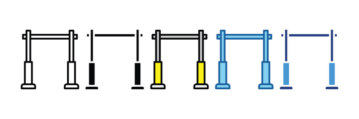 Pull-Up Bar  Icon Element For Design