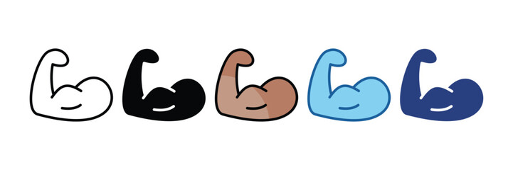 Muscle  Icon Element For Design