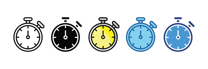 Stopwatch  Icon Element For Design