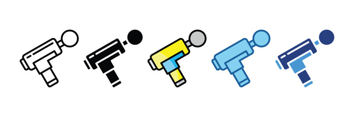 Massage Gun  Icon Element For Design