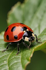 Fototapeta premium Ladybug on a Leaf 2