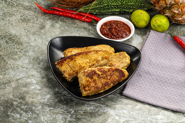 Indian chiken kebab minced meat