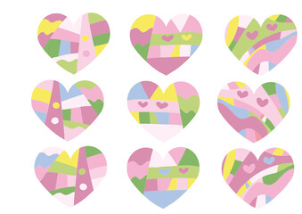 カラフルハート
