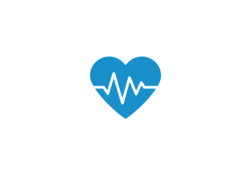 Blue Heart Pixel Art: Perfect for Valentine's Day, Love, and Charity Projects isolated on transparent background