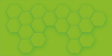 Hexagon geometric on a white background. Geometric abstract background with simple Hexagon elements. Molecular structures in technology, wallpaper background. Hexagonal concept technology.