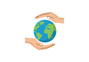Protecting Our Planet: A Visual Representation of Global Care isolated on transparent background