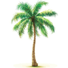 Obraz premium Coconut tree vector 