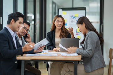 Group Asian Business  holds meeting on financial investment