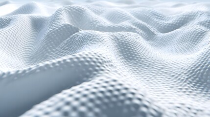 Abstract close-up view of a textured fabric.