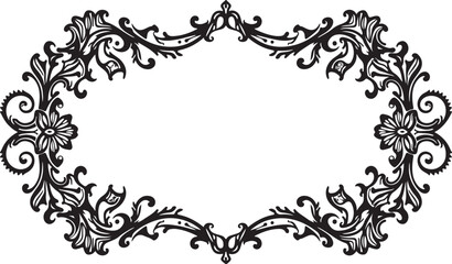 Elegant Laser Cut Silhouette Vector