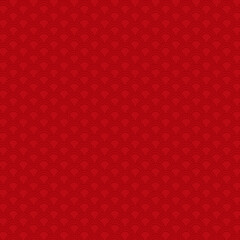 A Seamless Geometric Red Pattern with a Subtle Fan and Wave Motif for Backgrounds