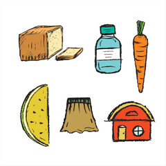 A COLLECTION OF VARIOUS TYPES OF ILLUSTRATION SKETCHES