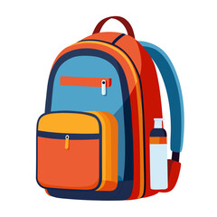 school bag isolated on white