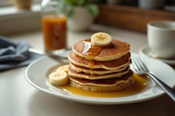 pancakes with honey