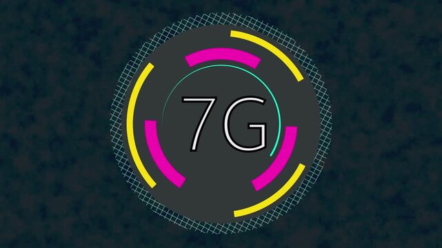 World futuristic 7g technology wireless data high-speed internet network concept motion graphic animation 4k. 7G Wireless Technologies. Terahertz spectrum, Artificial Intelligence Massive,