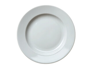 White round dinner plate isolated on black background, Isolated On White Background, Png Transparent