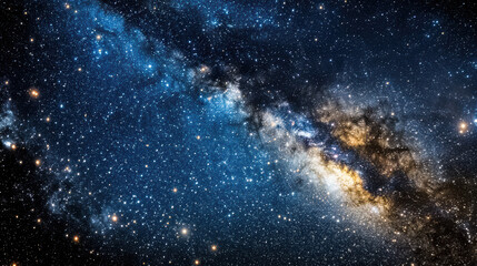 Stunning view of galaxy filled with countless stars and cosmic dust, showcasing beauty