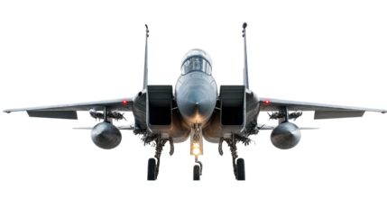 Modern Fighter Plane, Aircraft and Advanced Air Combat System isolated on transparent background Remove png, Clipping Path, pen tool