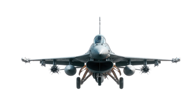 Modern Fighter Plane, Aircraft and Advanced Air Combat System isolated on transparent background Remove png, Clipping Path, pen tool