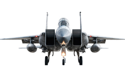 Modern Fighter Plane, Aircraft and Advanced Air Combat System isolated on transparent background Remove png, Clipping Path, pen tool