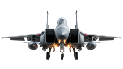 Modern Fighter Plane, Aircraft and Advanced Air Combat System isolated on transparent background Remove png, Clipping Path, pen tool