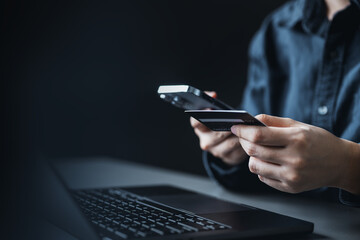 Credit card online shopping payment. Credit card electronics purchase consumer. E-commerce business. financial debt plan. Credit cashless paying. E commerce payment methods.