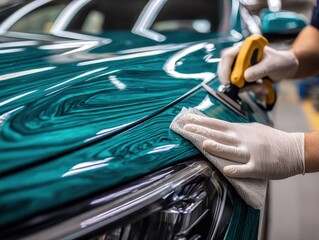 Applying Protective Car Wrapping Film: Professional Auto Detailing for Vehicle Customization and Enhanced Paint Protection