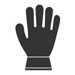 Obraz premium Black Glove Icon Silhouette Flat Symbol Isolated on Transparent Background